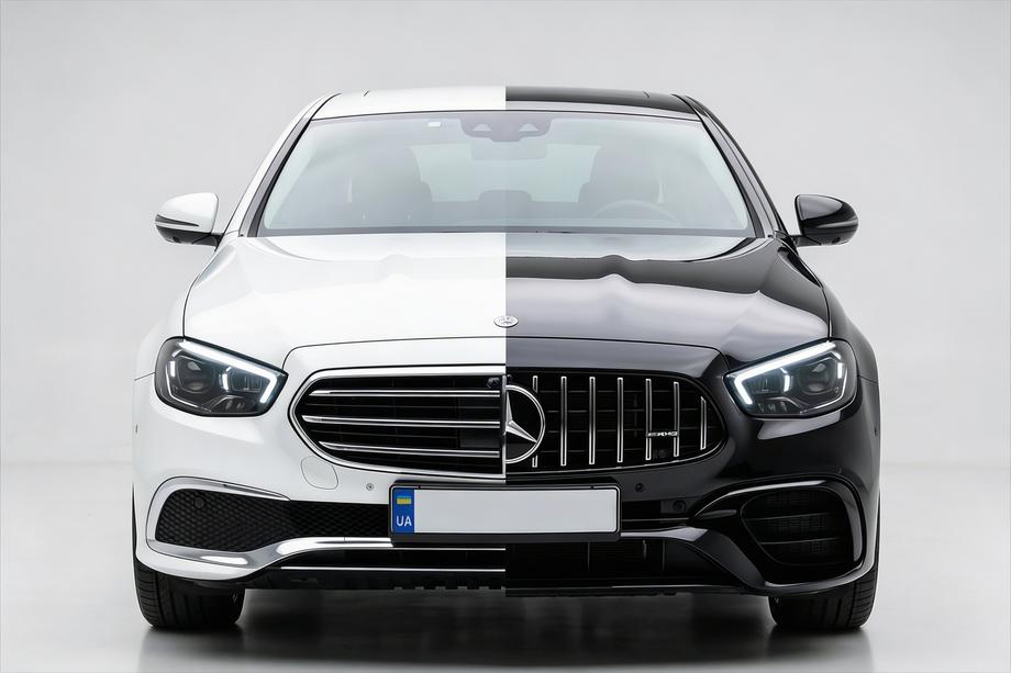 Mercedes E-klase W213 2016–2023 AMG E63 virsbūves komplekts ar aizmugurējo buferi (2020-2024) Foto 1