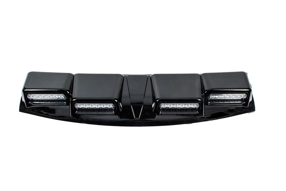Toyota Land Cruiser Prado 250 2023– Vējstikla vizieris ar LED (melns) Foto 8