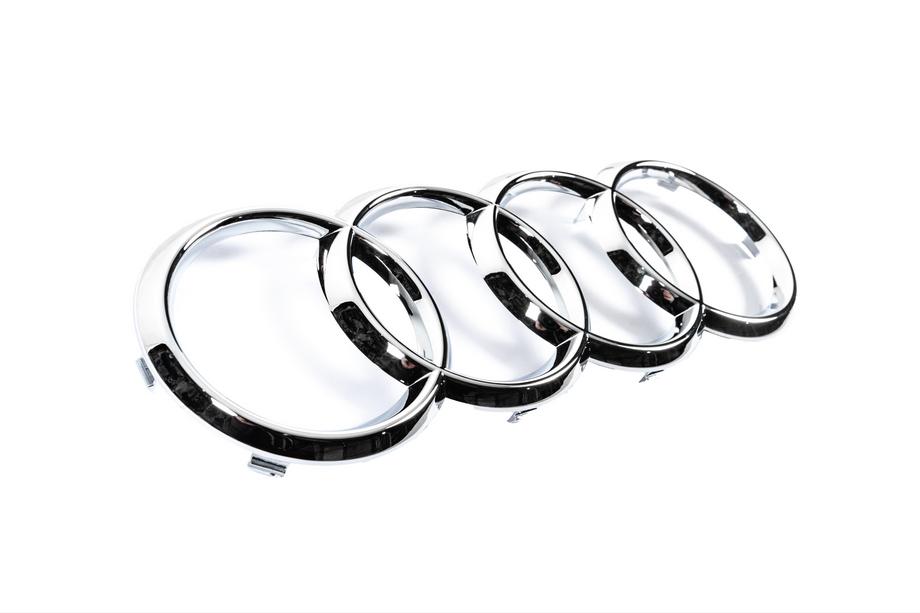 Audi priekšējā emblēma, hromēta (285 x 100 mm) Foto 3