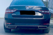 Skoda Superb 2015–2024 Carmos bufera gala uzlikas, nerūsējošais tērauds (2 gab.) foto 3