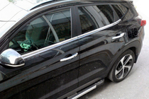 Hyundai Tucson TL 2016–2021 Logu apakšējās līstes (4 gab., nerūsējošais tērauds) Carmos – turku nerūsējošais tērauds foto 1