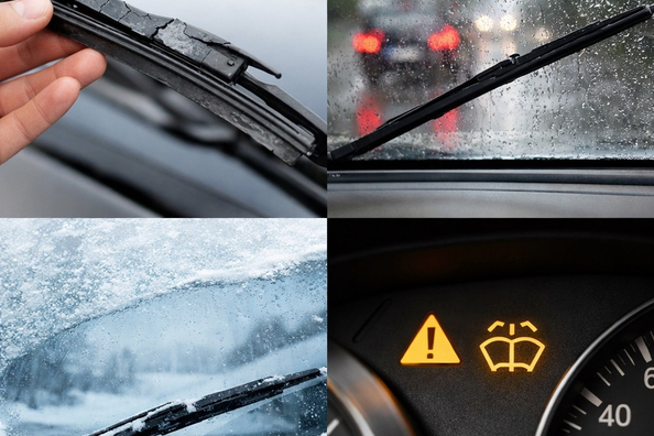 Kad jāmaina auto vējstikla slotiņas?