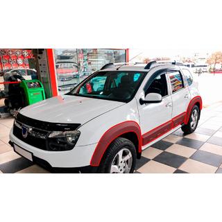 Arku uzlikas ar moldingiem EuroCap (12 gab., gludas, matēti melnas, ABS) Dacia Duster 2008–2018 foto 1