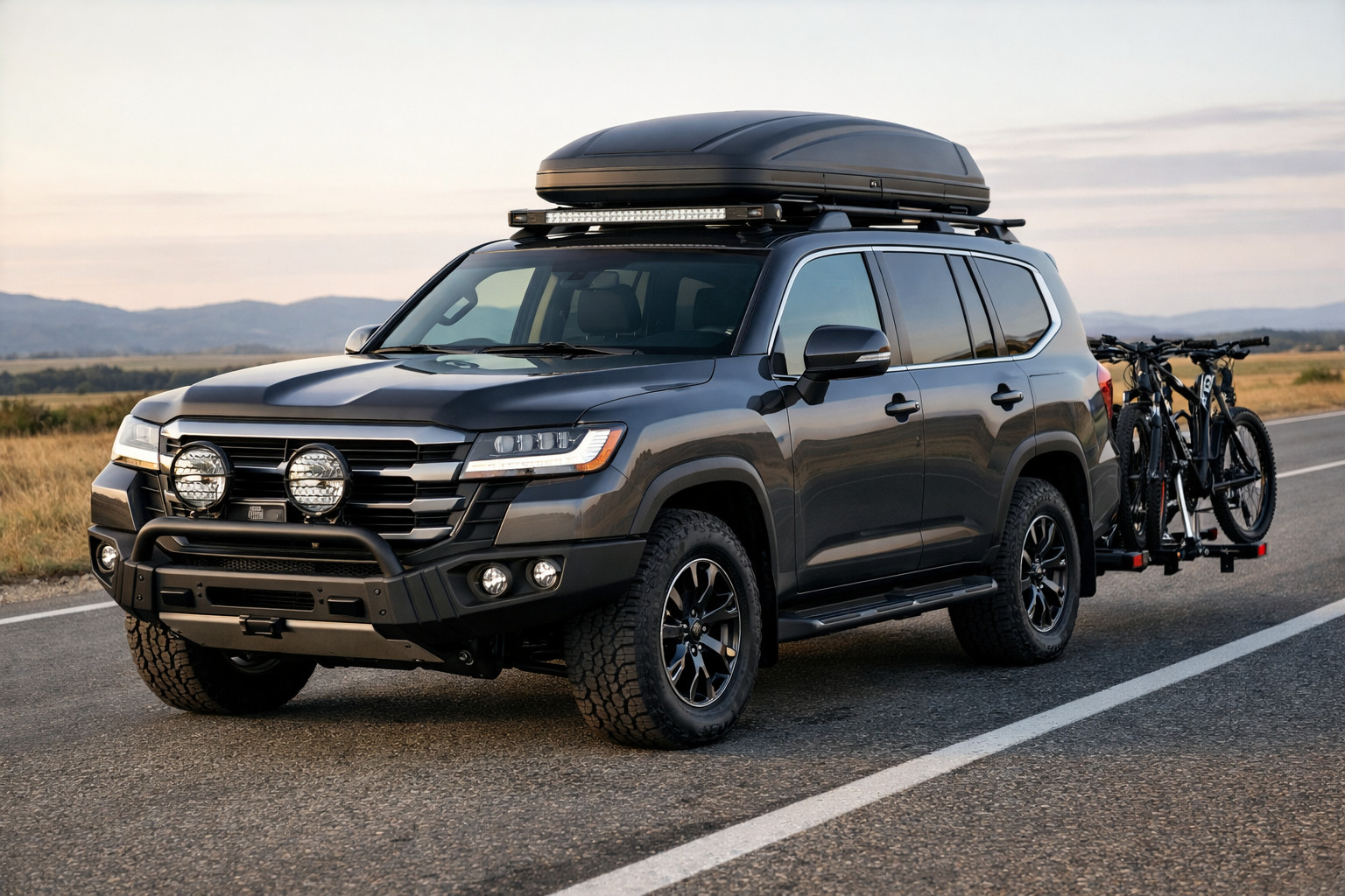 Ko uzstādīt Toyota Land Cruiser 300 braukšanai pa šoseju