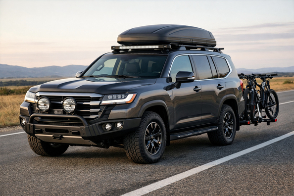 Ko uzstādīt Toyota Land Cruiser 300 braukšanai pa šoseju