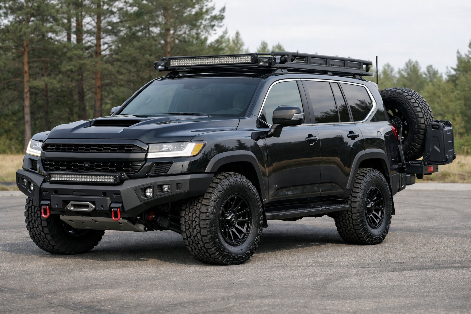 Ko uzstādīt Toyota Land Cruiser 300, ja kaitina pārāk mierīgs rūpnīcas izskats