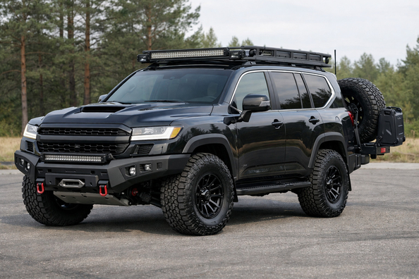 Ko uzstādīt Toyota Land Cruiser 300, ja kaitina pārāk mierīgs rūpnīcas izskats