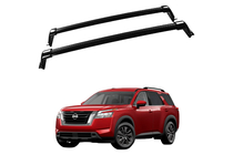 Nissan Pathfinder R53 2021– Jumta bagāžnieka šķērsstieņi OEM relingiem (2 gab.) Pelēks foto 1