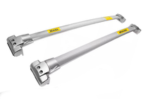 Toyota Land Cruiser 200 2007–2021 Jumta bagāžnieka šķērsstieņi OEM relingiem (2 gab.) Pelēks foto 9