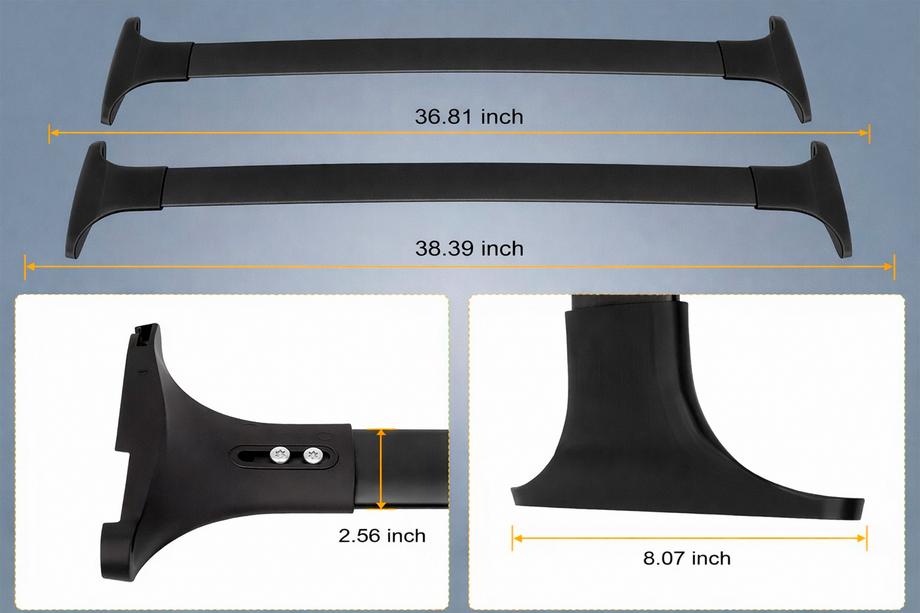 Ford Ecosport 2013–2022 Jumta šķērssijas integrētām jumta reliņām OEM (2 gab.) Foto 7
