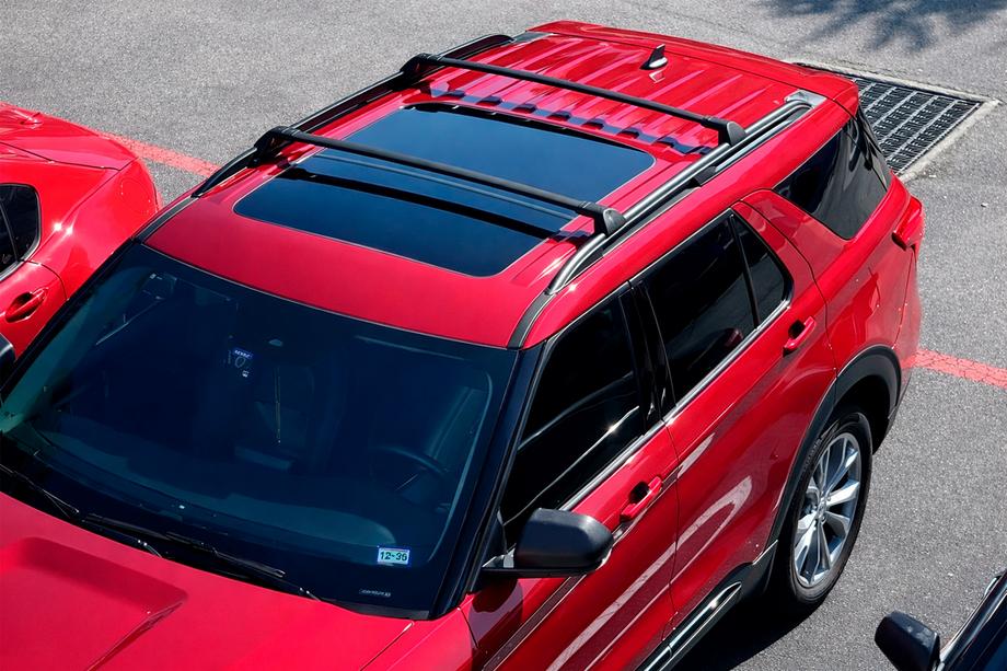 Ford Explorer 2019– Jumta šķērsstieņi integrētajiem jumta reliņiem OEM (2019-2023, 2 gab.) Melns Image