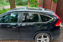 Honda CRV 2012–2016 Jumta šķērssijas integrētām jumta reliņām OEM (2 gab.) foto 2