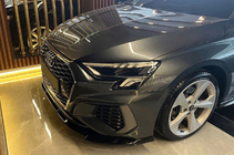 Audi A3 2020– Priekšējā bampera lūpa EuroCap (S-line, 2020-2024, ABS) foto 3