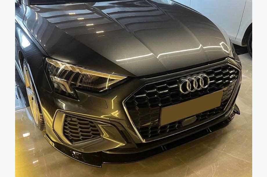 Audi A3 2020– Priekšējā bampera lūpa EuroCap (S-line, 2020-2024, ABS) Image