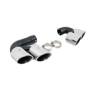 Izpūtēja uzgaļi V1 Silver X6M F96 stilā BMW X6 G06 2019–2027 foto 4