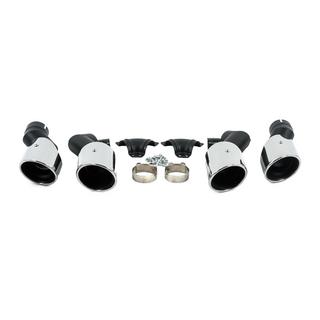 Izpūtēja uzgaļi V2 Silver X6M F96 stilā BMW X6 G06 2019–2027 foto 1
