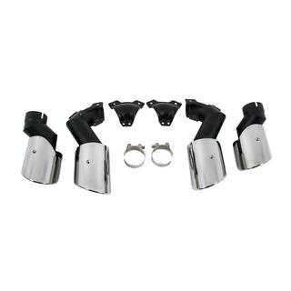 Izpūtēja uzgaļi V2 Silver X6M F96 stilā BMW X6 G06 2019–2027 foto 2