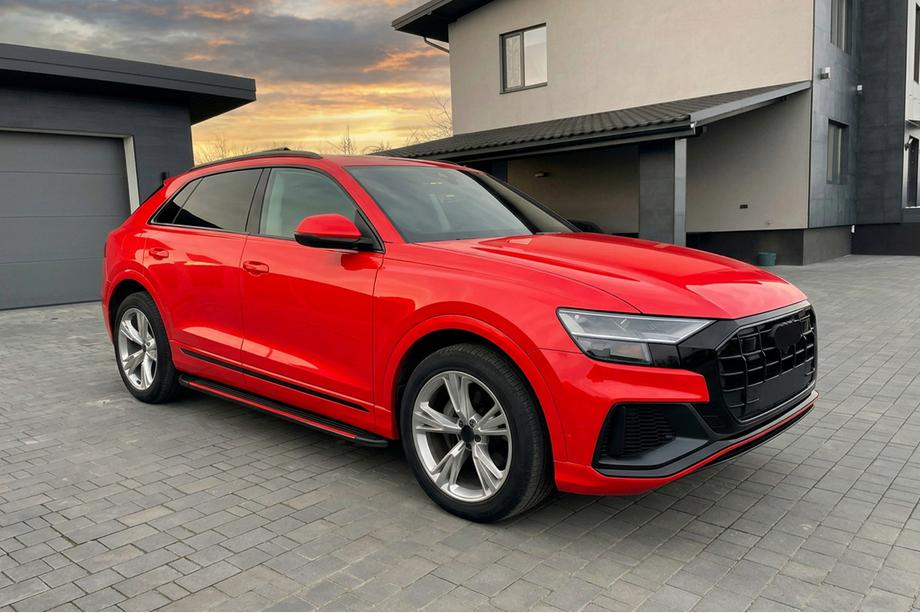Audi Q8 2018– Sānu pakāpieni Maya Red (2 gab., alumīnijs) Foto 3