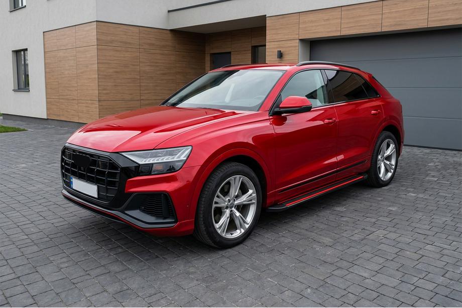Audi Q8 2018– Sānu pakāpieni Maya Red (2 gab., alumīnijs) Foto 1