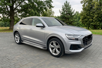Audi Q8 2018– Sānu sliekšņi Maydos V2 (2 gab., alumīnijs / nerūsējošais tērauds) foto 1