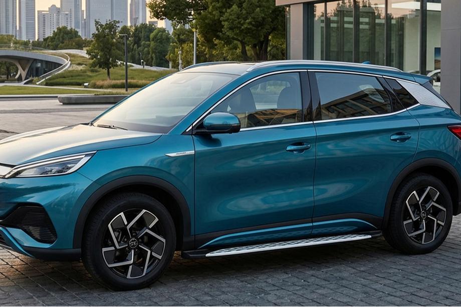 BYD Atto 3 2021– Sānu sliekšņi Shining V1 (2 gab., alumīnijs) Image