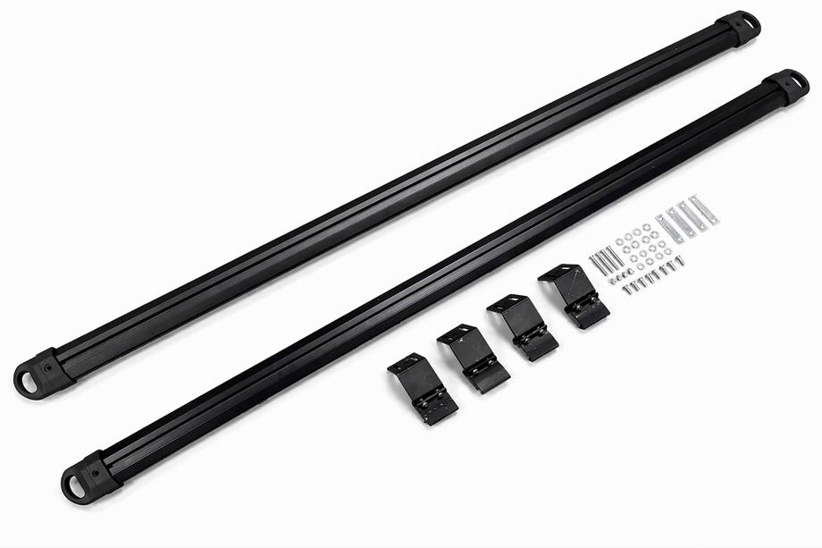 Jeep Grand Cherokee WK2 2010–2021 Jumta šķērsstieņi integrētajiem reliņiem OEM V1 (2 gab.) Melns Foto 12