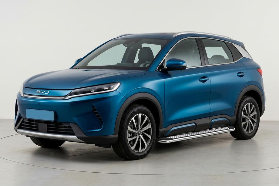 BYD Atto 2/Yuan Up 2024– Sānu sliekšņi Maydos V2 (2 gab., alumīnijs / nerūsējošais tērauds) Foto 1