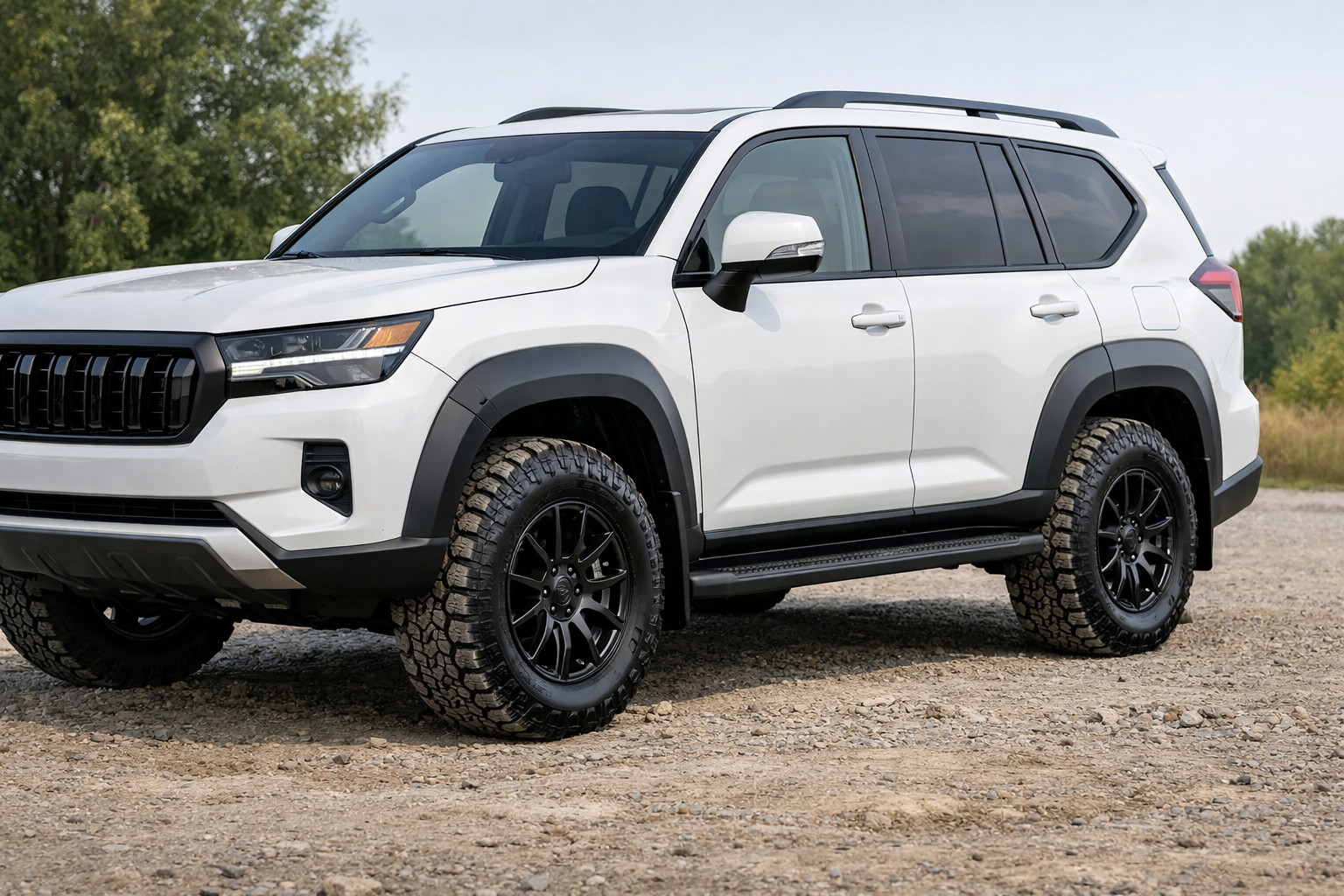 Toyota Land Cruiser Prado 250: ko uzstādīt pret dubļiem uz sāniem un šaurām arkām