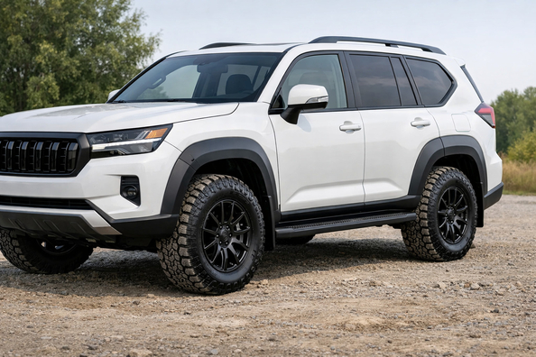 Toyota Land Cruiser Prado 250: ko uzstādīt pret dubļiem uz sāniem un šaurām arkām