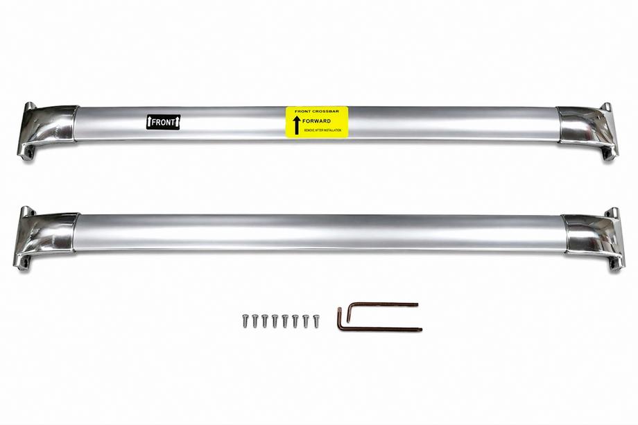Lexus LX570/450d 2008–2022 Jumta šķērssijas integrētām jumta reliņām OEM (2 gab.) Hroms Foto 2