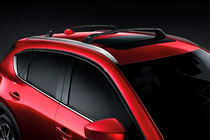 Mazda CX-5 2017–2025 Jumta bagāžnieka šķērsstieņi integrētajiem jumta reliņiem HARMS (2 gab.) foto 1