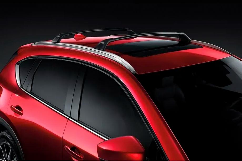 Mazda CX-5 2017–2025 Jumta bagāžnieka šķērsstieņi integrētajiem jumta reliņiem HARMS (2 gab.) Image