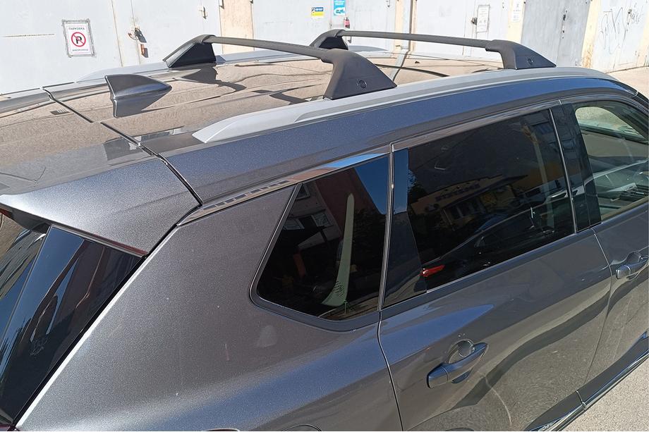 Nissan X-trail T33/Rogue 2022– Jumta šķērssijas integrētām jumta reliņām OEM (2 gab.) Melns Foto 29
