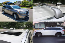Toyota Highlander 2013–2019 Jumta šķērssijas integrētām jumta reliņām OEM (2 gab.) foto 2