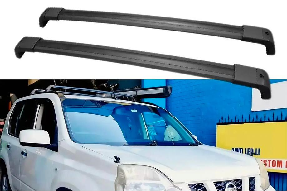 Nissan X-trail T31 2007–2014 OEM šķērssijas stiprināšanai rūpnīcas vietās ar slēdzeni (2 gab.) Foto 3