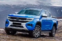 Volkswagen Amarok 2022– OEM jumta reliņi, pelēki (ABS plastmasa, uzstādīšana ar līmi) foto 3