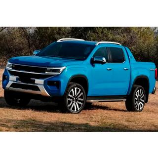 OEM jumta reliņi, pelēki (ABS plastmasa, uzstādīšana ar līmi) Volkswagen Amarok 2022– foto 2
