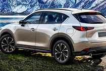 Mazda CX-5 2017–2025 Integrētie jumta reliņi OEM (2 gab.) Melns foto 9