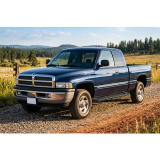 Sānu sliekšņi Allmond Black (2 gab., alumīnijs) Dodge RAM (BR/BE) 1994–2002 foto 1