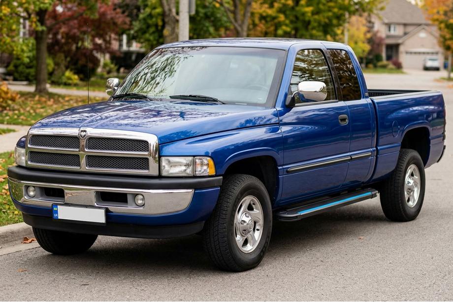 Dodge RAM (BR/BE) 1994–2002 Sānu pakāpieni Maya Blue (2 gab., alumīnijs) Foto 1