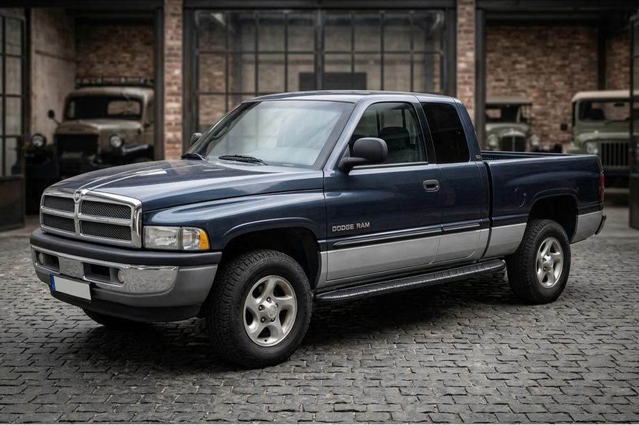 Dodge RAM (BR/BE) 1994–2002 Sānu pakāpieni Bosphorus Black (2 gab., alumīnijs) Image