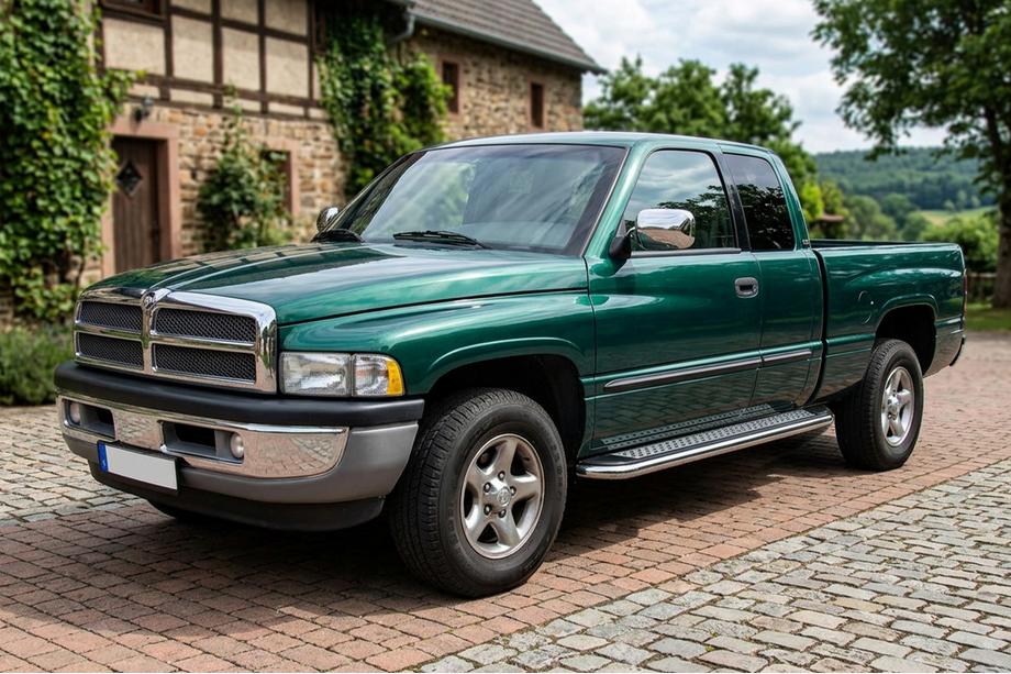 Dodge RAM (BR/BE) 1994–2002 Sānu sliekšņi Maydos V2 (2 gab., alumīnijs / nerūsējošais tērauds) Foto 1