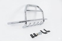 Suzuki Jimny 1998–2018 Priekšējais aizsargstienis (bullbar) QT007-Exclusive (bez uzraksta, nerūsējošais tērauds) foto 4