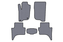 Mitsubishi L200 2015–2024 Gumijas auto paklājiņi Carsuit (Short base, pelēki) foto 1