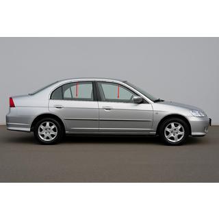 Ārējās logu apmales (4 gab., nerūsējošais tērauds) Honda Civic Sedan VII 2001–2006 foto 1