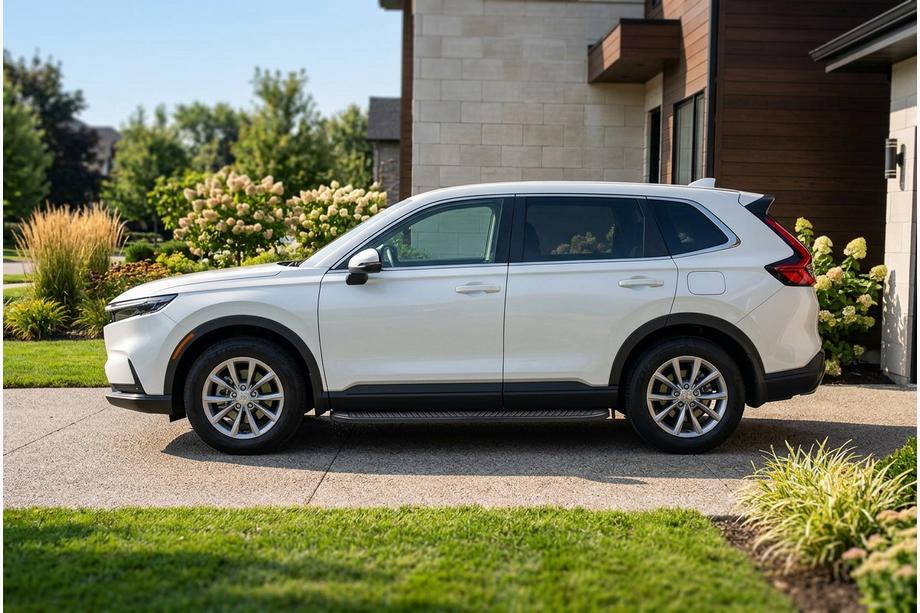 Honda CRV 2022– Sānu kāpšļi Tayga Black (2 gab., alumīnijs) Image