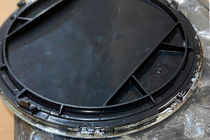 Mercedes GL/GLS klase X166 2012–2019 Nocenots: Priekšējā emblēma zem stikla, hromēta apmale a0008880111 (GLS) foto 3
