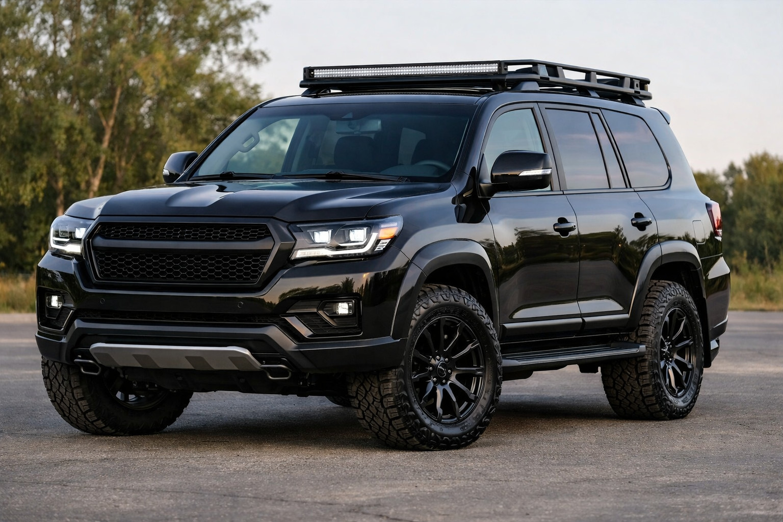 Toyota Land Cruiser 200 modernāka izskata uzlabojumu plāns