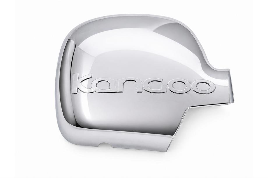 Renault Kangoo 2008–2020 Hromēts spoguļa vāciņš 2008-2013 ar logo, labais (1 gab.) Image