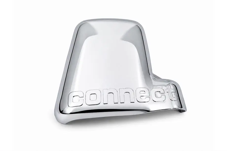 Ford Connect 2006–2009 Hromēts spoguļa vāciņš ar logo, labais (1 gab., plastmasa) Image